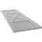 Ekena Millwork True Fit PVC Center X-Board Farmhouse Fixed Mount Shutters, Primed , 12"W x 32"H TFP107FH12X032PR - alternate 5